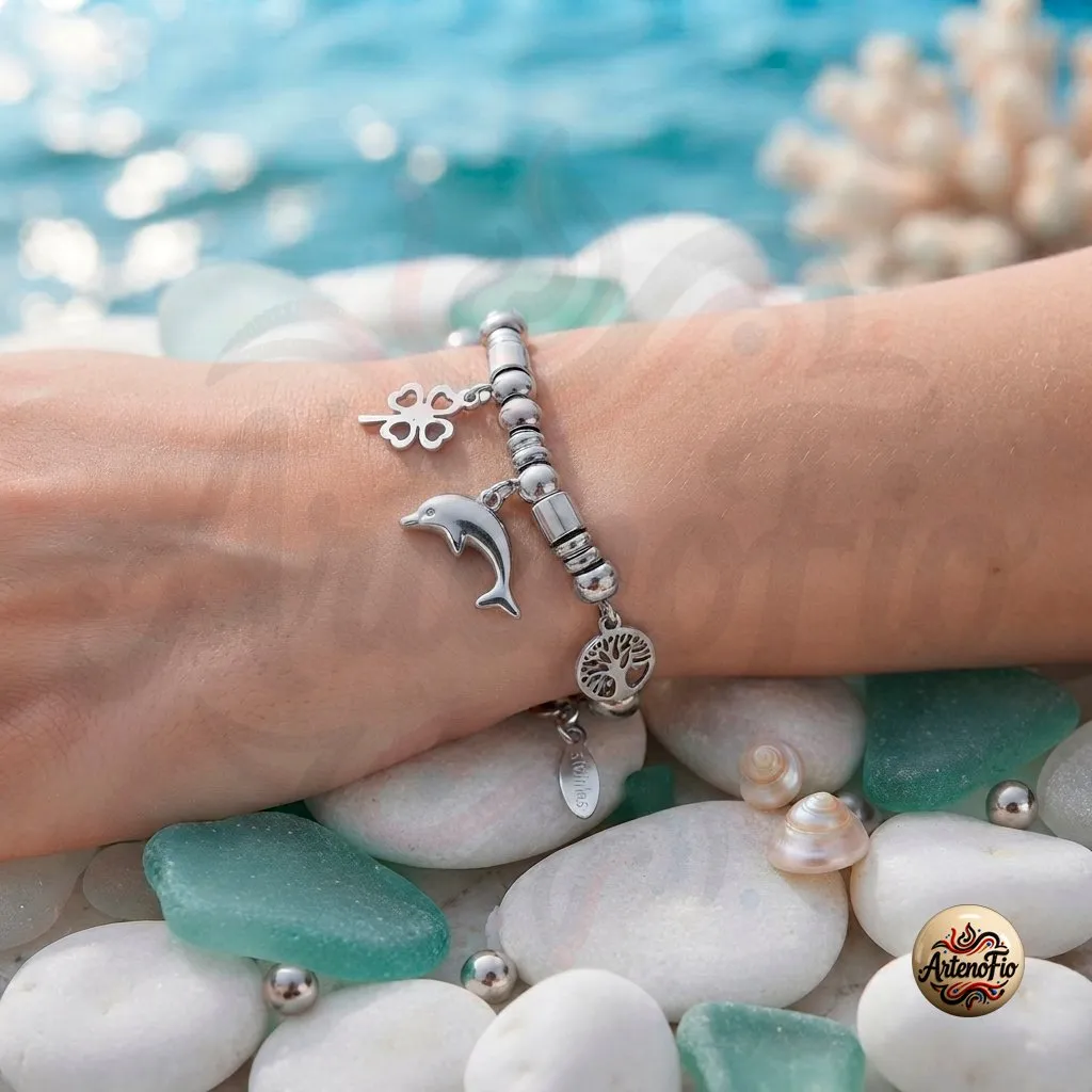 Pulseira Pandora Ajustavel em Aco Inox